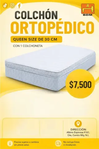 ¿Buscas renovar tu descanso con colchón Ortopédico Queen Size en  Monterrey?