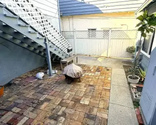 Updated and very private back unit