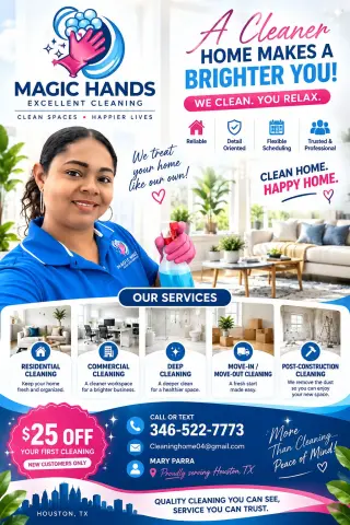 Magic hands excellent cleaning