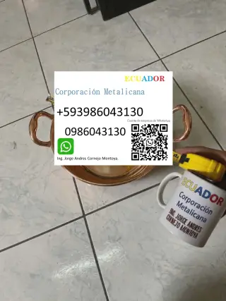 Servicio de venta de pailas de bronce en Guayaquil Samborondón Ecuador