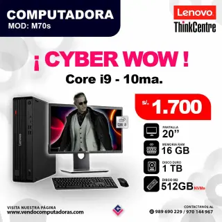 PC Lenovo Thinkcentre core i9 - 10ma - M70s