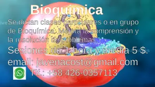 Clases de Química y Bioquímica