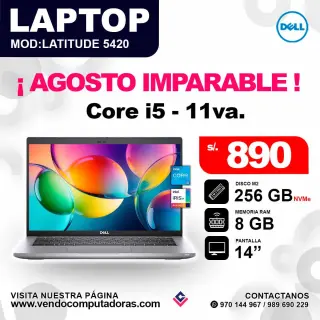 Laptop DELL core i5 - 11va. / Latitude 5420
