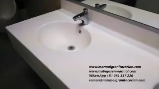 Confiad superficie solida para laboratorios, cocinas, baños, paredes, counters
