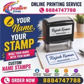 Rubber Stamp Digital printing Multi color Printing Flyers Business card