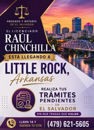 ATENCION SALVADOREÑOS EN TODO LITTLE ROCK, ARKANSAS