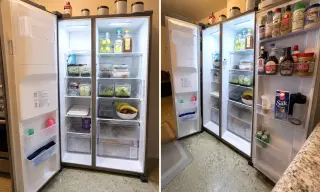 Refrigerador Moderno con Amplio Almacenamiento