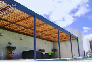Pérgola Artesanal fabricada a medida, de Cuatro Acabados, -4akva2-