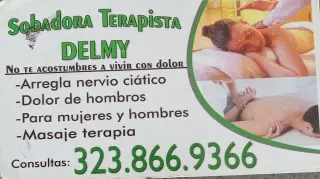 Sobadora y terapista Delmy