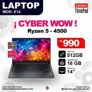 Laptop Lenovo Thinkpad Ryzen 5 4500