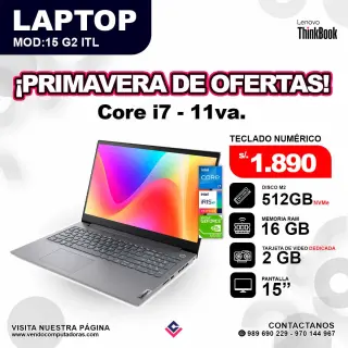Laptop Lenovo Thinkbook 15 G2 ITL core i7 - 11va.