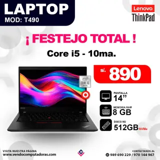 Laptop LENOVO THINKPAD intel core i5 - 10ma.