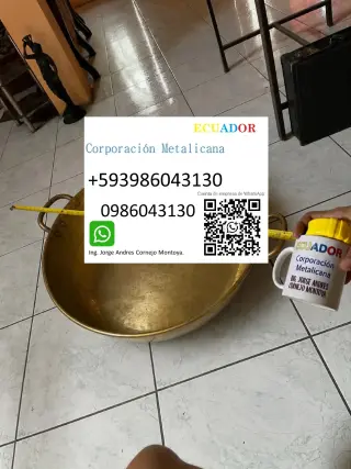 Servicio de venta de pailas de bronce en Guayaquil Samborondón Ecuador