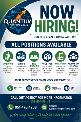 Now Hiring all shifts !