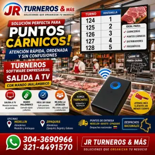 EN MEDELLIN TURNERO ELECTRONICOS Y TURNEROS SOFTWARE SALIDA A TV