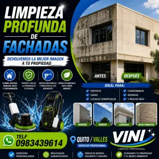 Limpieza de fachadas Quito Teléf; 0983439614