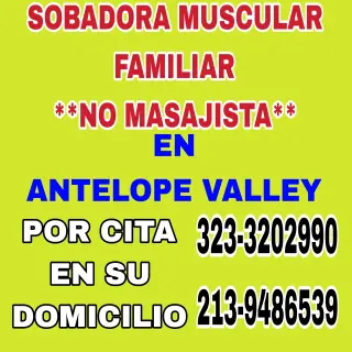 SOBADORA MUSCULAR. * NO MASAJISTA*