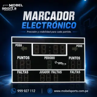 Marcador electrónico deportivo / futbol / voley / basquet /  Mobel Sports