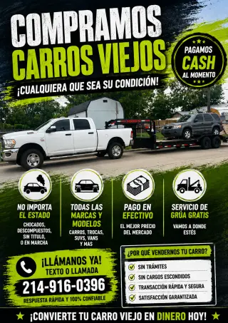💵 CONVERTIMOS TU CARRO VIEJO EN CASH  🚙  🔧 COMPRAMOS CARROS DESCOMPUESTOS