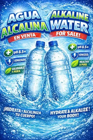 Agua Alcalina en Venta - Saludable y Pura