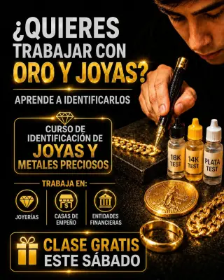 💎 Curso Virtual de Identificación de Oro, Plata y Joyas
