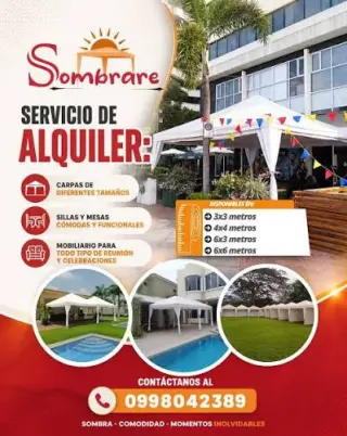 AAA ALQUILER DE CARPAS BARATAS PARA EVENTOS  EN GUAYAQUIL