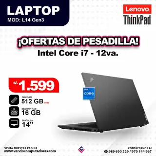 Laptop THINKPAD Core i7 - 12va / L14 G3