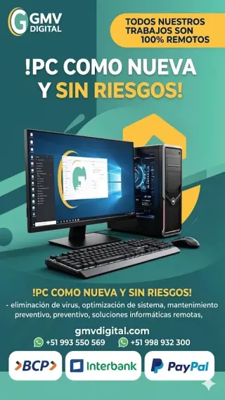 PC y Laptop Lenta? Reparación y Optimización Remota 100% en Español 💻🔥