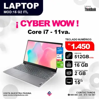 Laptop LENOVO THINKBOOK Intel core i7 - 11va.