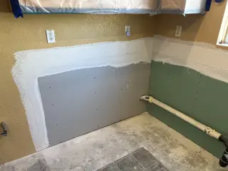 Drywall y teipin finishing