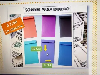 Sobres de todo tamaño