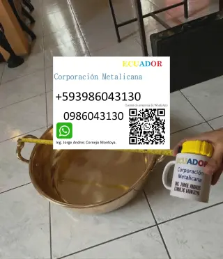 Servicio de venta de pailas de bronce en Guayaquil Samborondón Ecuador