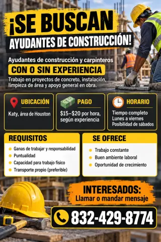 Ayudantes de Construcción.