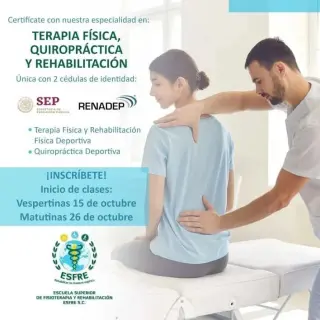 Certifícate en: ✅ Fisioterapia ✅ Quiropráctica ✅ Rehabilitación Deportiva