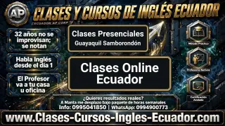 Clases de Inglés Online Ecuador Cursos Nivelación Presencial Online