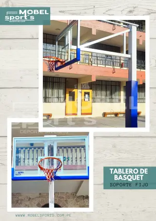 Tablero de básquet resistente para exteriores e interiores / mobel sports