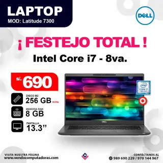 Laptop DELL Intel core i7 - 8va.