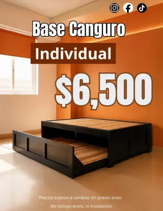 Cama Canguro Individual - Ind en México I Color chocolate, Excelente Calidad