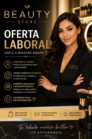 Oferta Diaponible Para tienda de Maquillaje