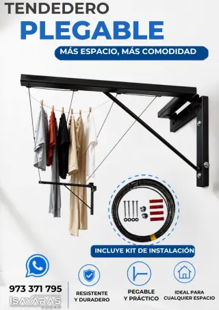 TENDEDERO ABATIBLE – PRÁCTICO Y RESISTENTE- ISAYARAS GROUP