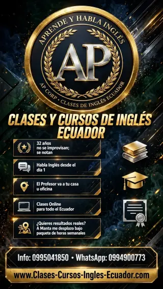 Clases de Inglés Guayaquil Profesor de Inglés Guayaquil Samborondón a Domicilio