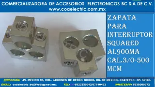 Conector Cuadrado de Aluminio para Interruptor