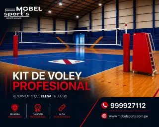 Parantes y net de voley para competencias oficiales / mobel sports