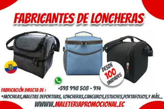 Fabricación de Mochilas Personalizadas - Directo de Ecuador