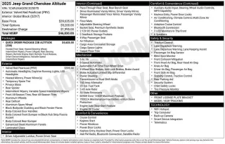 Jeep Grand Cherokee 2025 4x4 Altitude 4dr SUV