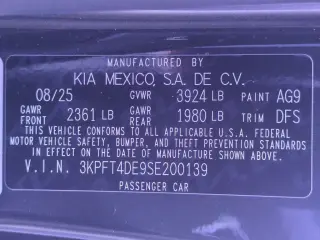 Kia K4 2025 LX 4dr Sedan