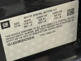 2014 Chevrolet Sonic RS Auto