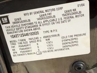 2004 GMC Envoy XUV SLT