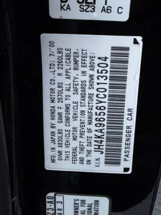2000 Acura RL 3.5