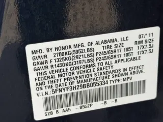 2011 Honda Pilot LX